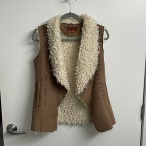 Honey & Hive Fur Suede Vest